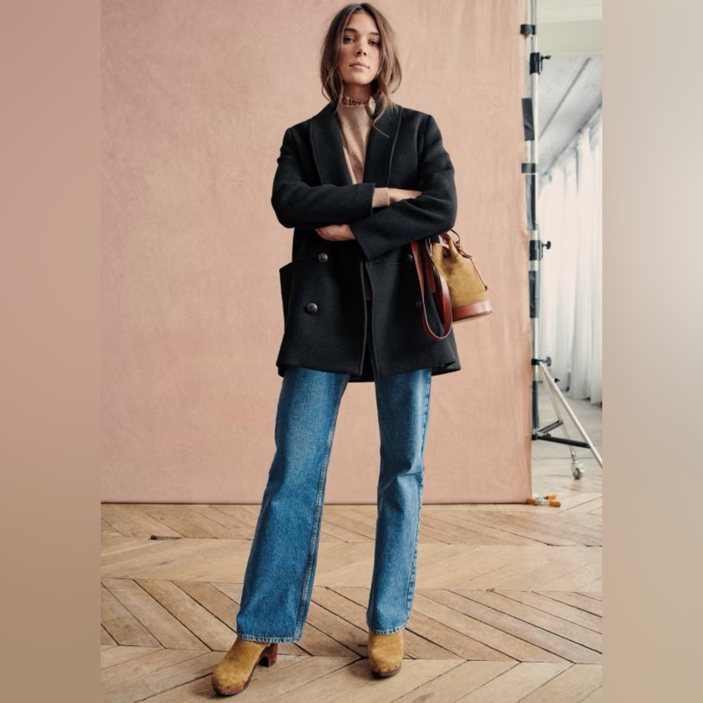 Sezane James Coat Women’s 34 Wool Jacket